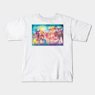 MASQUERADE NIGHT ,Mardi Gras Masks,Dance,Music Watercolor Kids T-Shirt